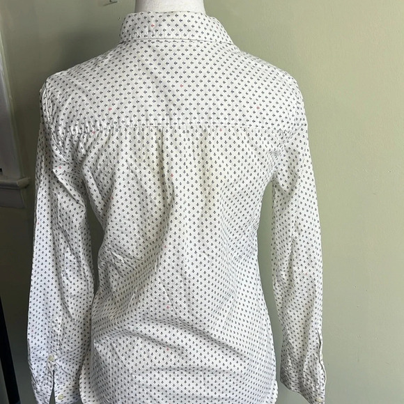 Madewell button down long sleeve mini anchor ⚓️ print shirt - Picture 4 of 16